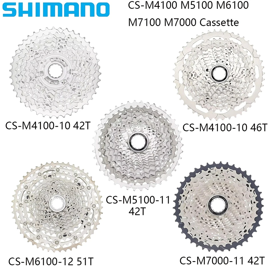 Shimano 10/11/12 Rýchlosť CS-M4100 M5100 M6100 M7100 M700 Cassette CORKECKET pre MTB Pôvodné diely