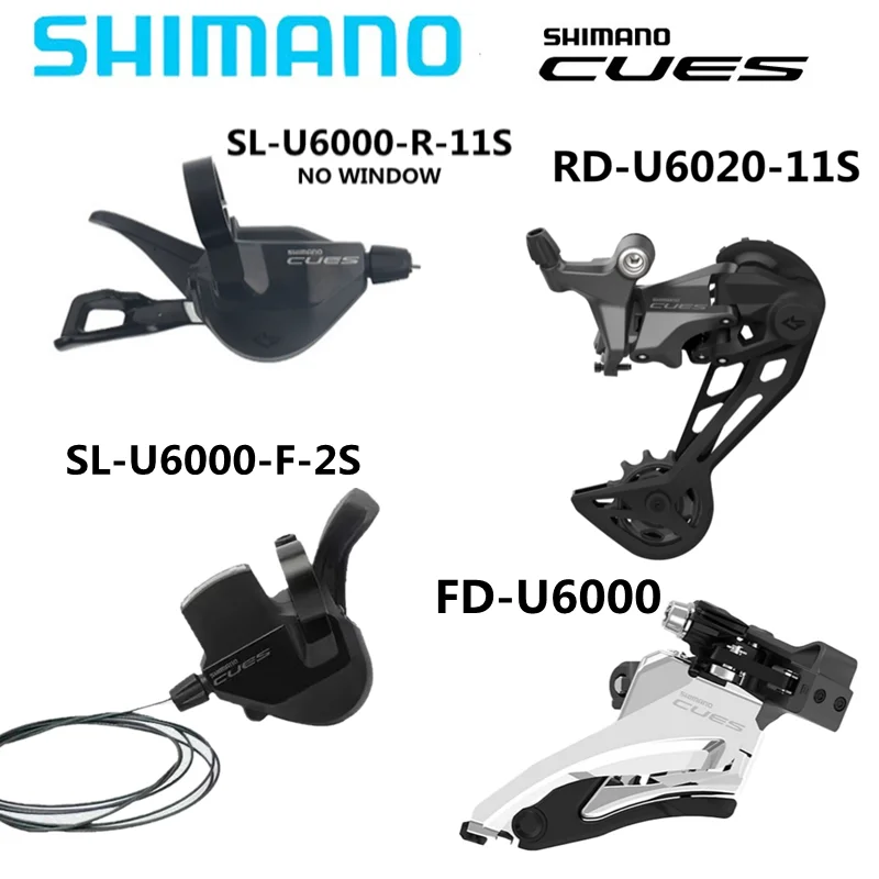 Shimano Cues U6000/U6020 2x11 Rýchlosť pravého radenia SL-U6000 RD-U6000 U6020 Zadná prehadzovač pre horské bicykle Originál