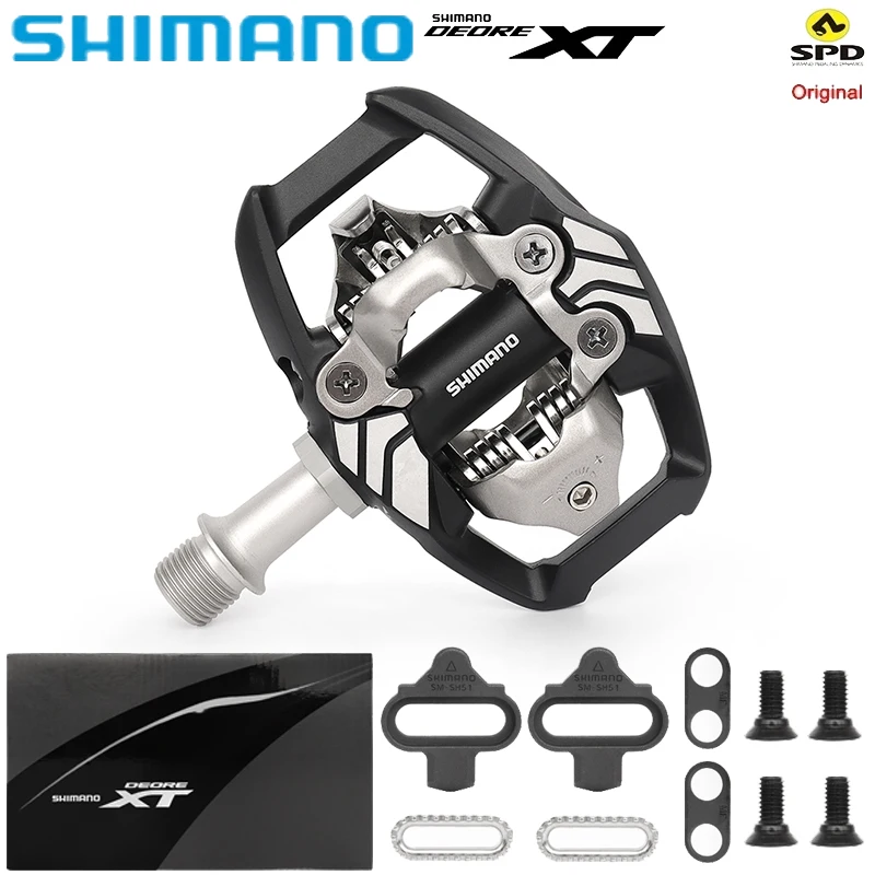 Shimano Deore XT PD-M8020 MTB Bike Pedals SPD Self Locking Pedál pre horské bicykle s SM-SH51 Šmykľavou doskou nové originálne diely