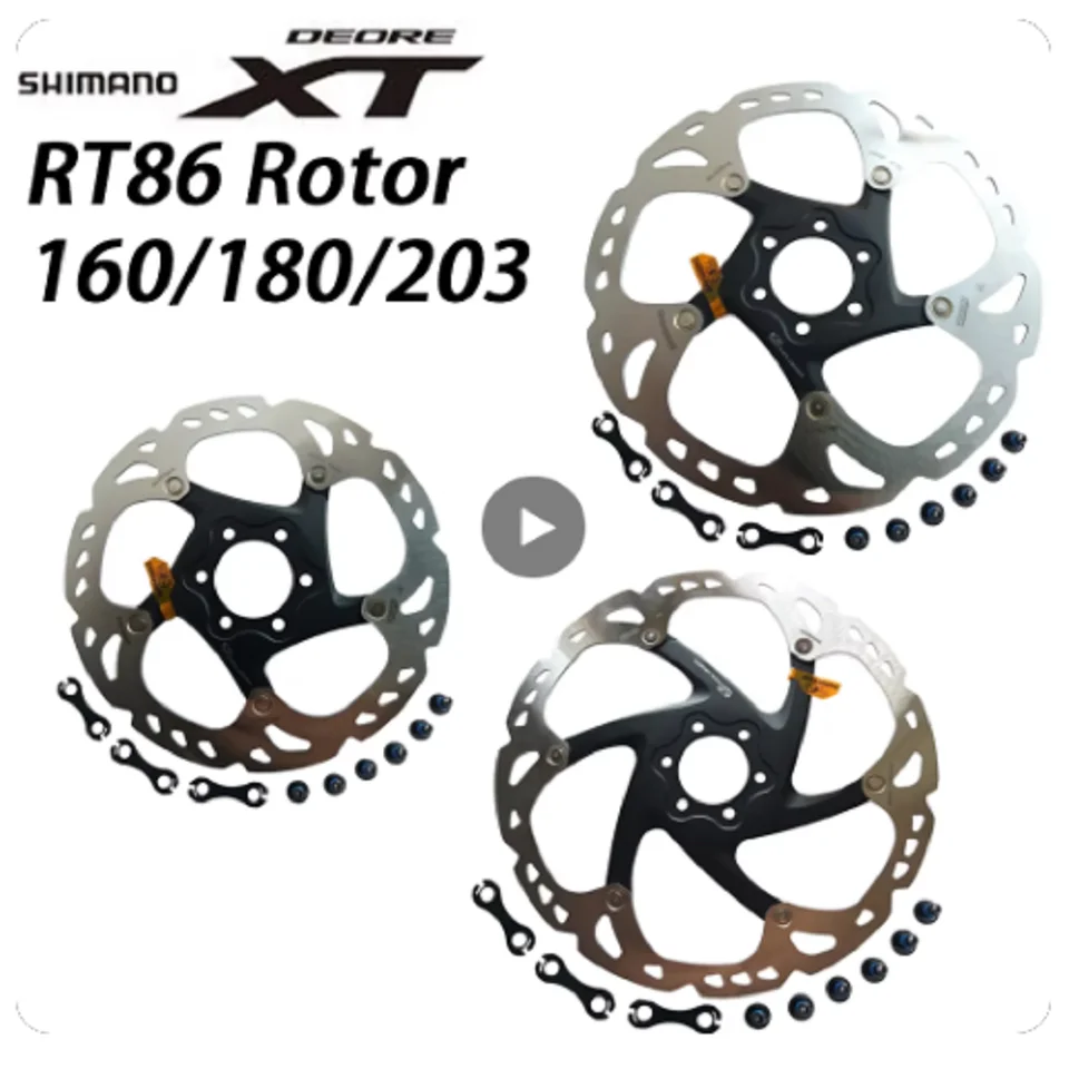 Shimano Deore XT RT86 brzdový disk 6 Technológia ľadového bodu MTB Mountain Bicycle Disk 160 mm 180 mm 203 mm