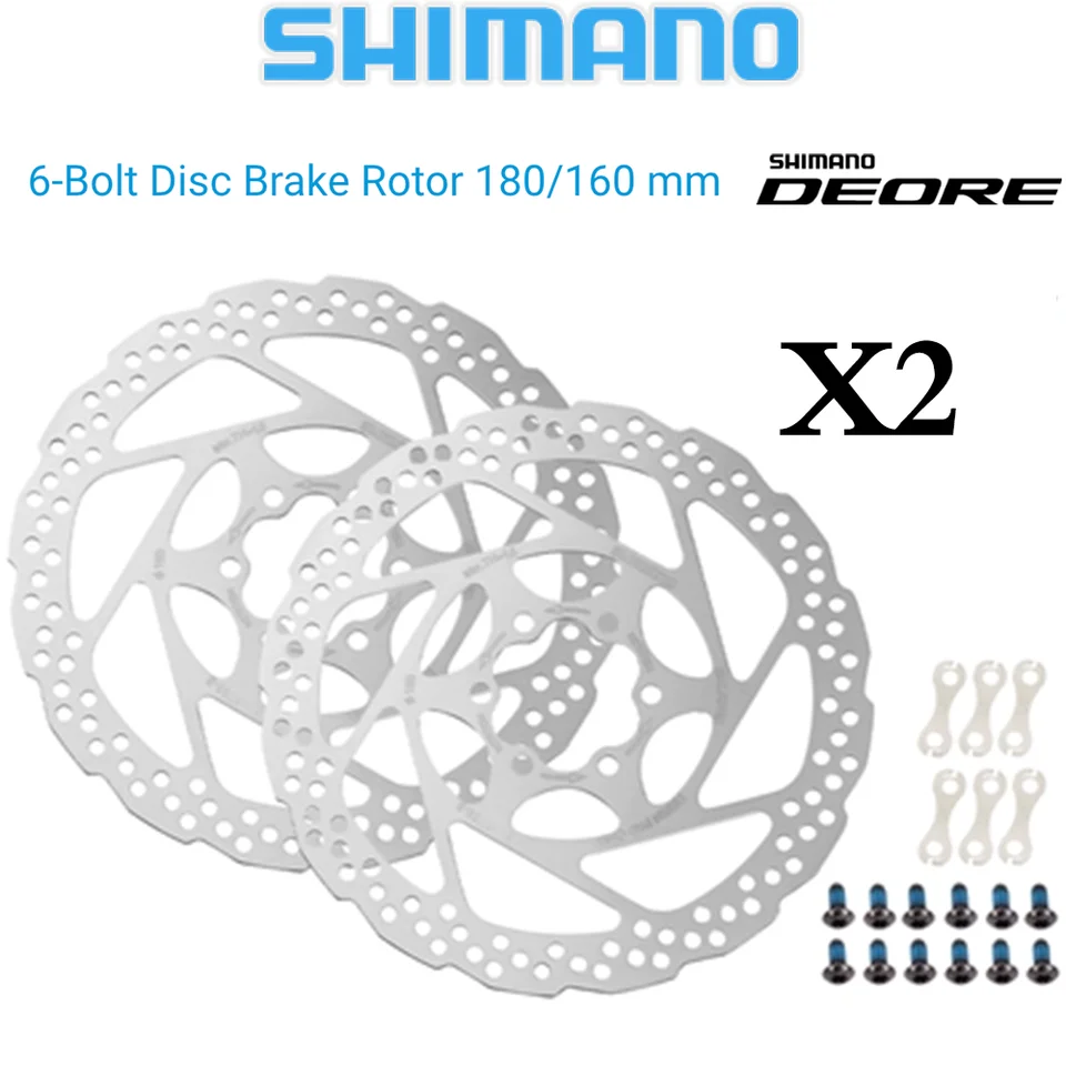 Shimano Original Disc Brake Rotor SM-RT56 RT26 Mountain Bicycle Disk Brake 6 Skrut Stredový zámok so zámkovým prsteňom MTB Bike Accessorie