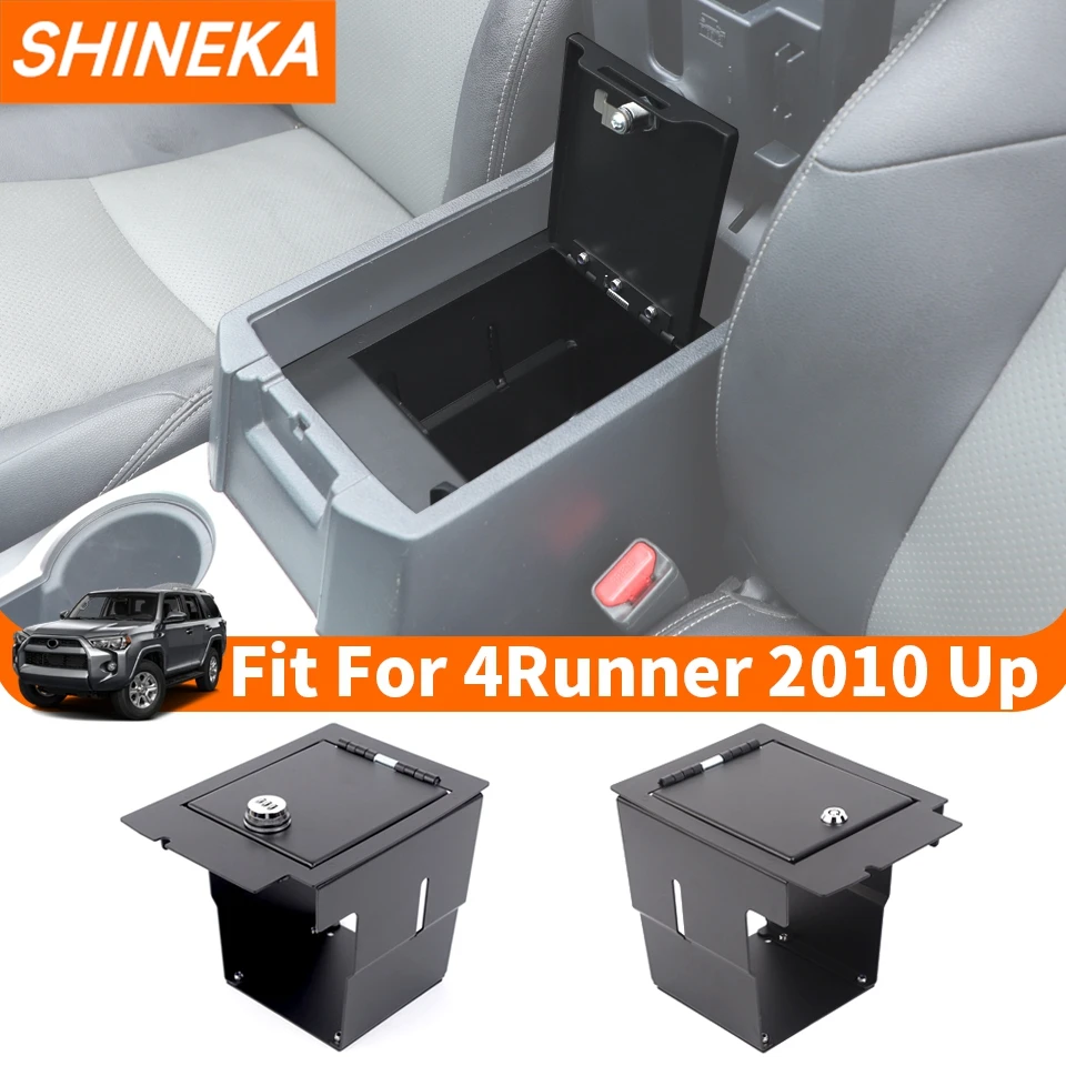 SHINEKA CAR lakťová lakťová lakťová skrinka SKLADOVÁ SKLADOVÁ KAMBICKÝ SKLAD s organizátorom zámku pre 4runner 2010 Up Stowing Tidying Interior Accessories