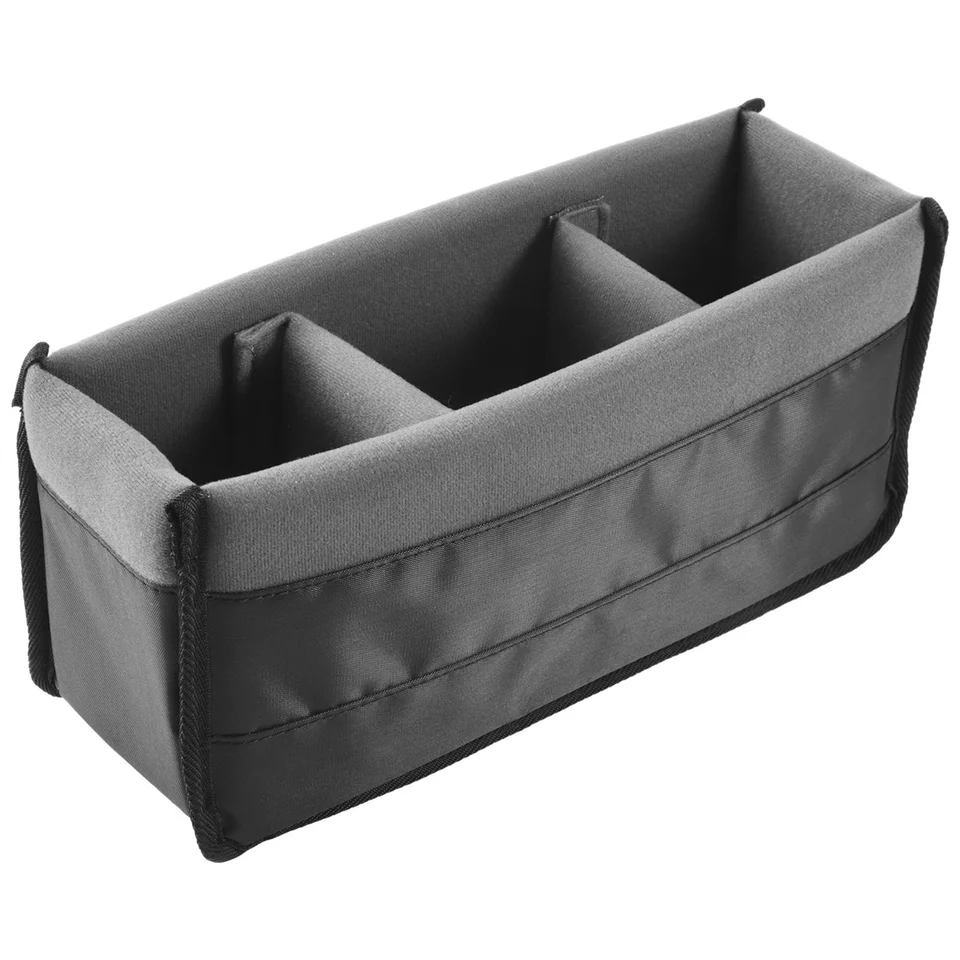 Shockprooproof DSLR SLR Camera Vložte organizátor Puzdro o ochranu deliaceho prípadu (čierna+šedá)