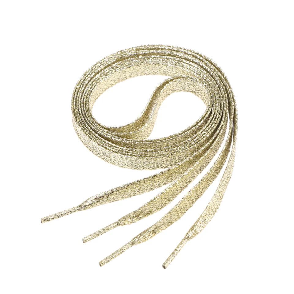 Shoelace Trendy Shoelaces Ploché farebné korčule Canvas pre tenisky Glitter Sports