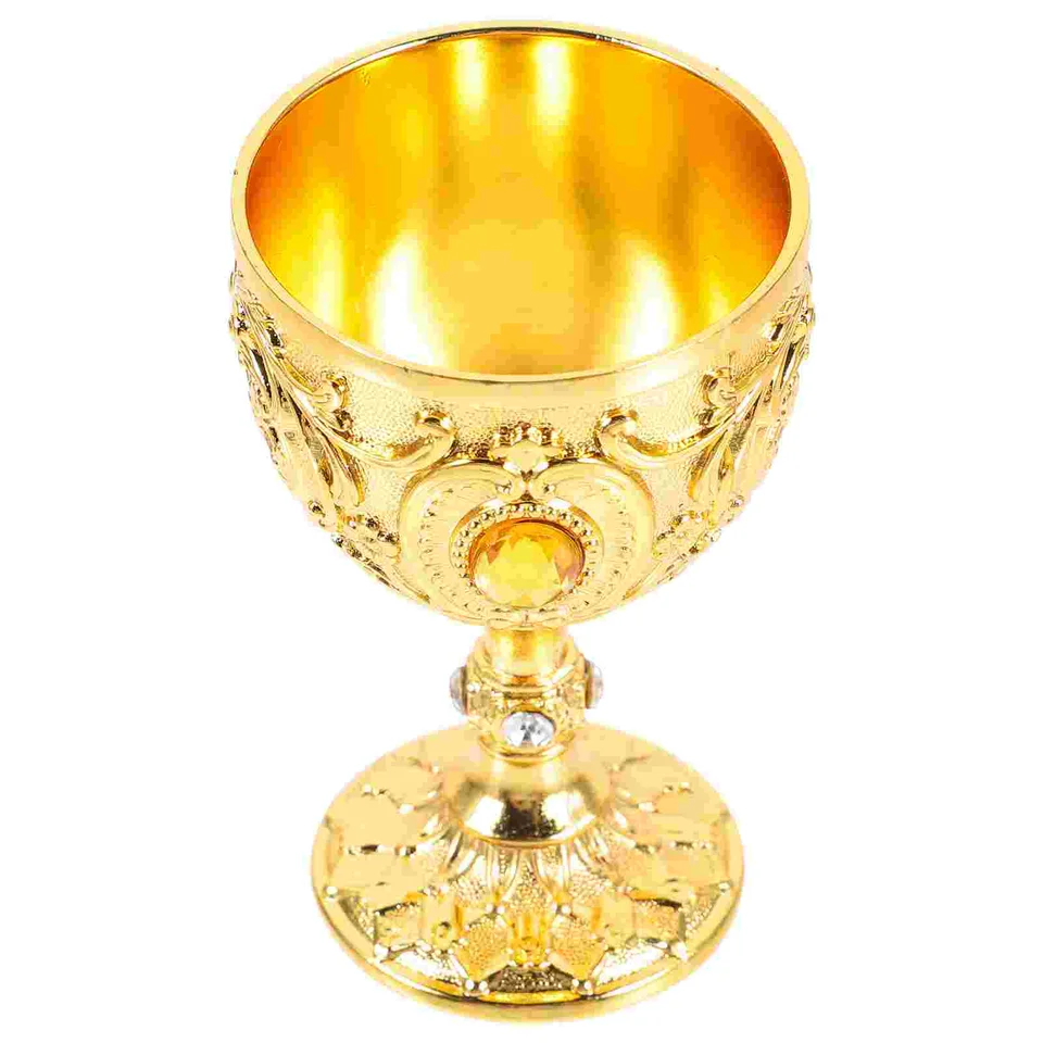 Shot Glass Európska špičková šálka 30 ml bieleho retro (zlata) družička zliatiny hliníka