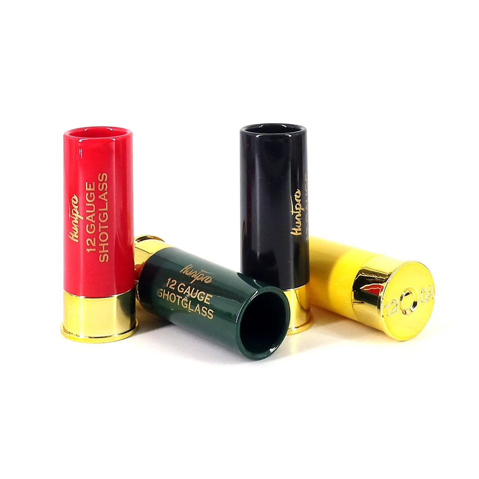 Shotgun shell 12 meracie sklo a akrylové brokové okuliare Server Držiteľ likvidátor Service podnos pre večierky, bar, whisky a tequilu