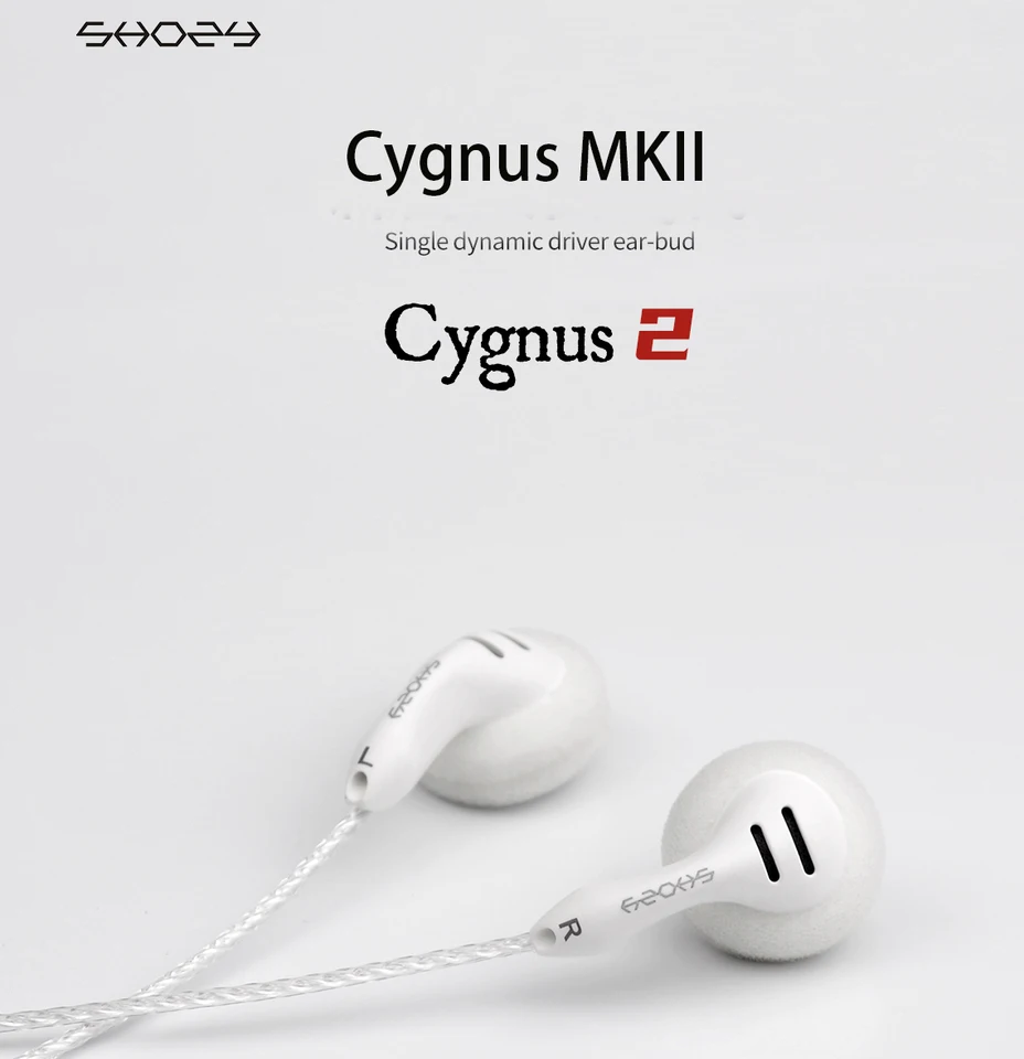 Shozy Cygnus MKII 16OHM s vysokou citlivosťou s nízkou impedanciou Dynamický vodič audiofilový plochý slúchadlá Hifi uší