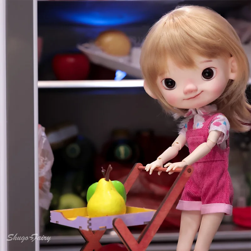 Shuga Fairy PII 1/6 BJD Doll Pipi Body Naughty Child Big Head a malé končatiny Smile