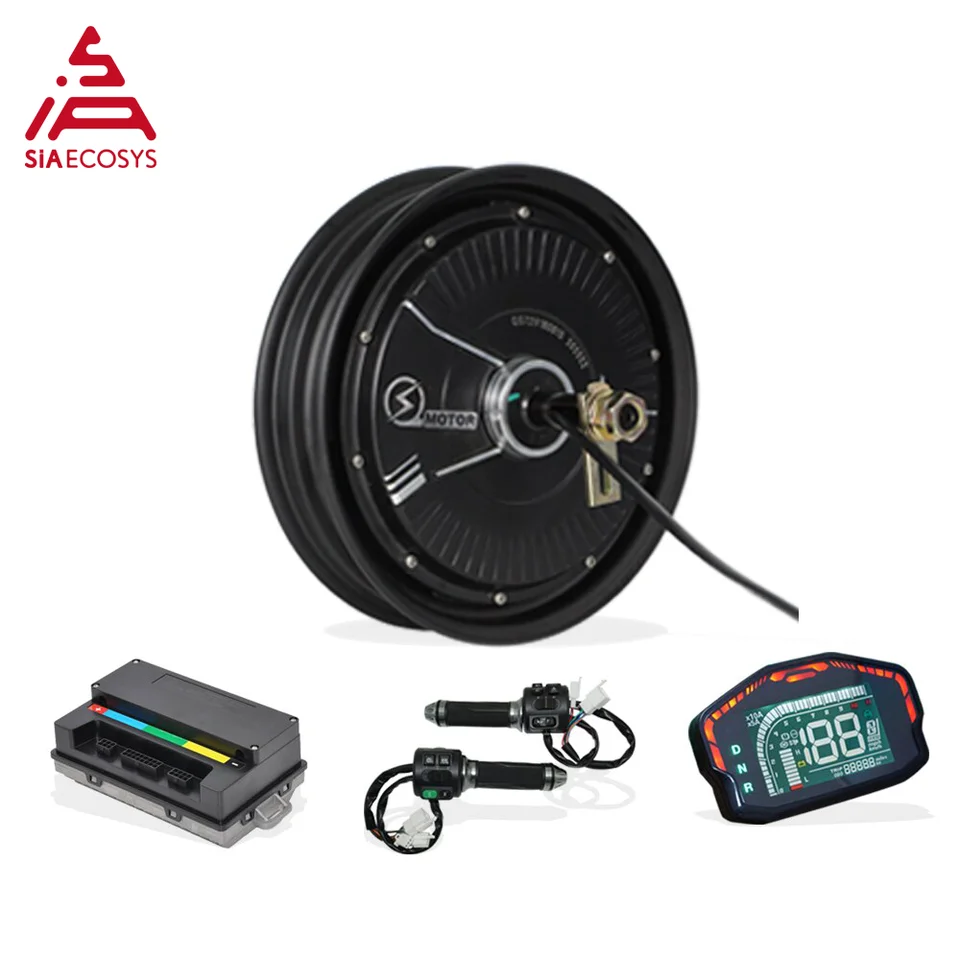 Siaecosys QSmotor 10x2.15inch 2000W 48V 35 km hub s motorom s ovládačom EM50SP a súpravami pre nízkym rýchlosti vysokého krútiaceho momentu elektrický skloň
