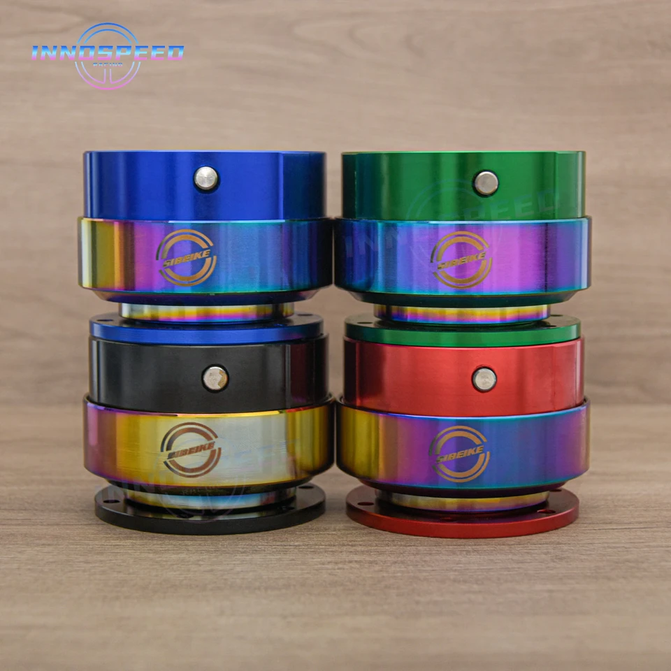 SIBEIKE NEO Chrome JDM Universal Ding Sound Volant Quick Release Adapter adaptér Snap Off Boss Kit pre PCD 70 mm/74 mm