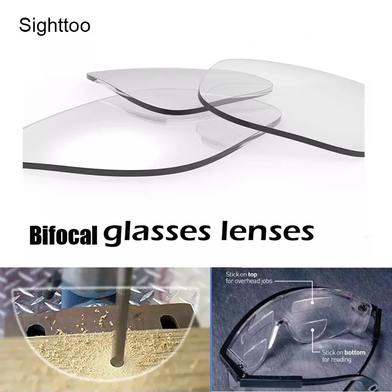 Sighttoo bifokálne okuliare na čítanie Muži Vysoko kvalitné zväčšovacie adhezívne šošovky tekuté silikónové vymeniteľné pre presbyopia