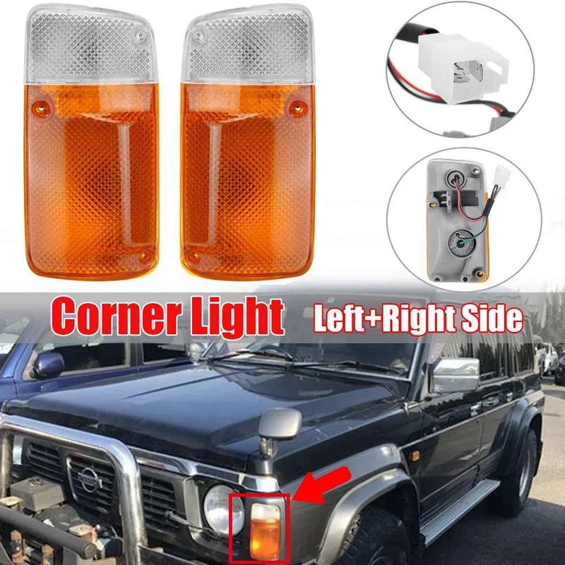 Signálna lampa na rohové svetlo vymeňte pre Nissan Patrol GQ Y60 1987-1994
