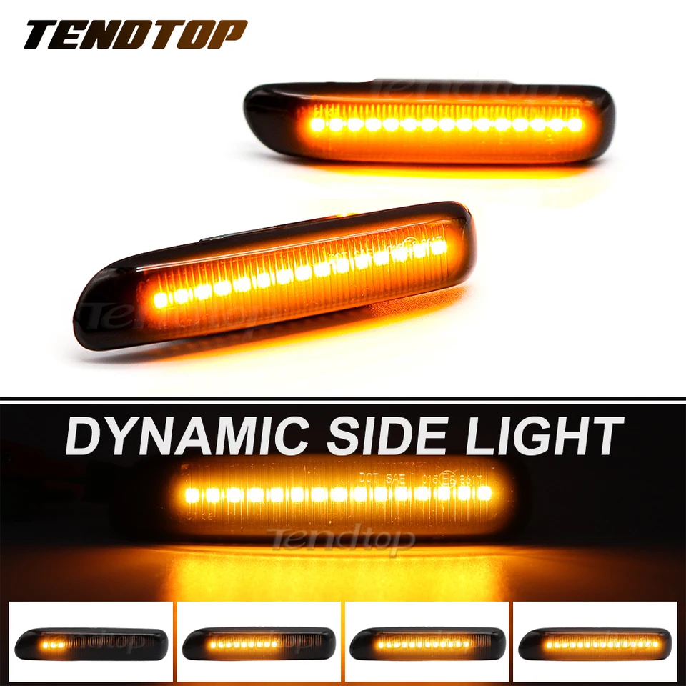 Signálna lampa s bočným markerom SEKTICENCENCIÁLNE BLACKÁ LED SIMPLE pre BMW 3 Series E46 LIMO COUPE COPACT CABRIOLT CABRACT KOMPACT 1998-2003