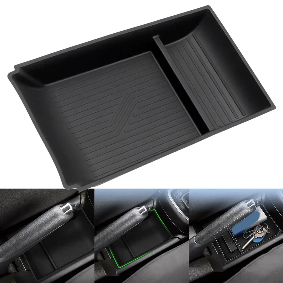 Silica gélová úložná skrinka pre Suzuki Swift 2016-2024 Organizátor stredovej konzoly Tray Čierny ABS Car Center Console Storage Box