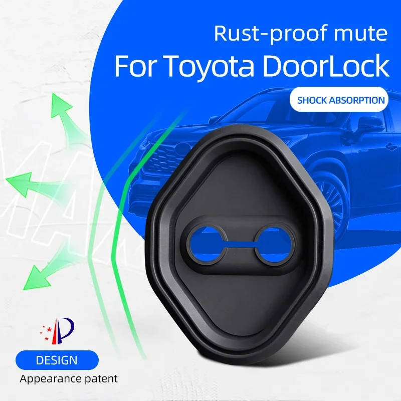 Silica gélové dvere zámku dverí puzdro na dvere zámku Cover Dvere Skontrolujte kryt ARG ARDECT OBRAZ PRE TOYOTA C-HR HIGHLANDER CAMRY COROLLA Z0A RAV4