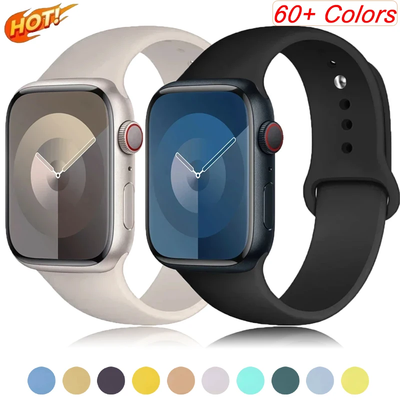 Silikone Sport Band pre Apple Watch Strap49mm 44 mm 45 mm 41 mm 41 mm 42 mm 38 mm náramok Iwatch Series9 8 7 6 5 4 3Se Ultra 2 Correa