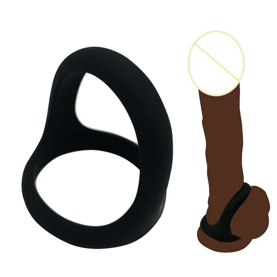 Silikón Vnútorná priemer: 45 mm kokring, sexuálne výrobky pre mužov sex Silikónový oneskorenie prsteň pre kohút sex sexu