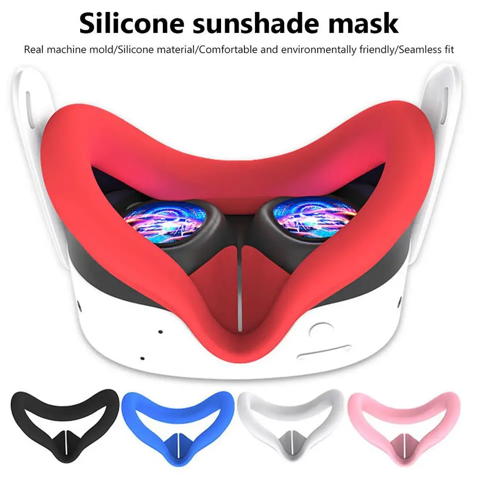 Silikón VR tvárou masky pre meta quest 3s Facial Interface Sut Mask tvár vankúšik Lightproof Mask Tave Cover VR Accesso i9y0