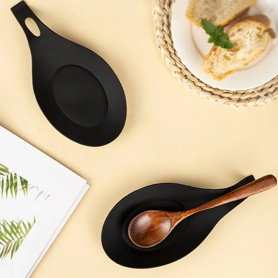 Silikónová lyžica REST SPATULA držiak na držiak na tepelne odolný voči náradím