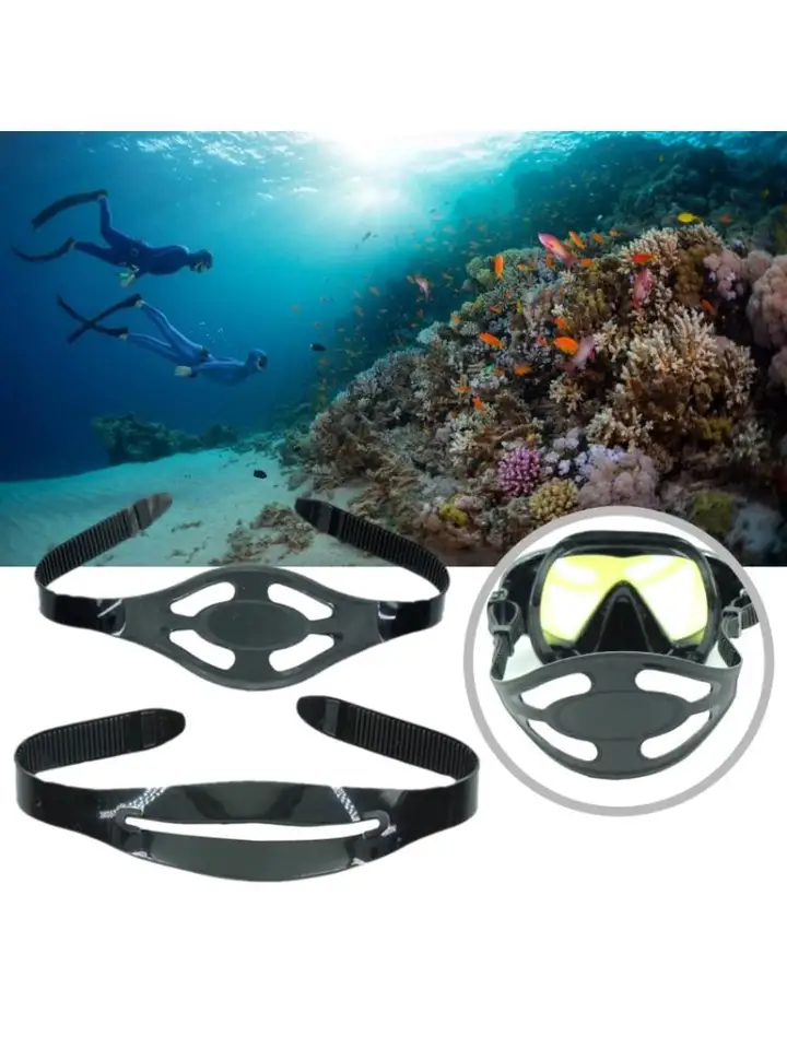 Silikónová maska ​​popruh na potápanie plávania šnorchling Scubas Mask remienok, potápačský remienok na náhradné šnorchlovacie masky remienok