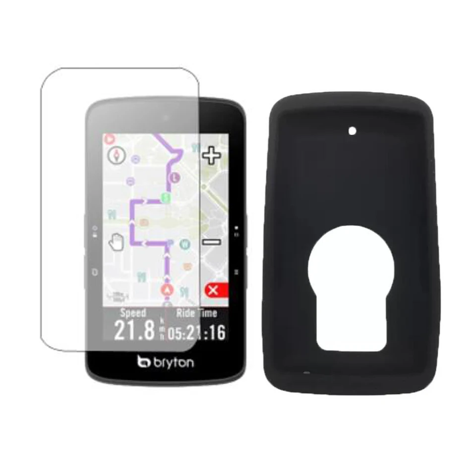 Silikónová mäkká hrana shella ochranná puzdro Chránič filmu Film pre Bryton Rider S800 GPS GPS GPS