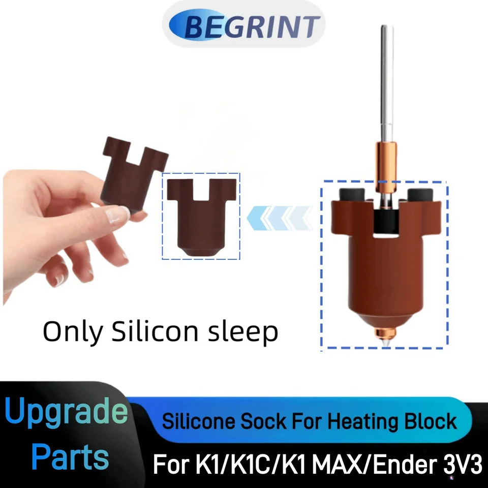 Silikónová ponožka pre Creality K1/K1C/Ender 3 V3 Creaality Block Blok HOTEND Tepelná izolácia puzdro Kryt zahrievacie blok