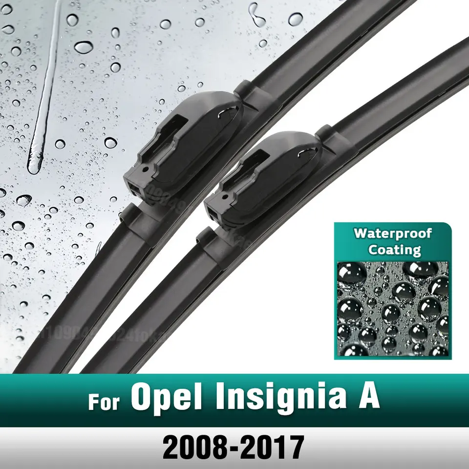 Silikónové a gumové čepele predné stierač nastavené pre Opel Insignia A 2008 - 2017 Černé sklo okna 24 