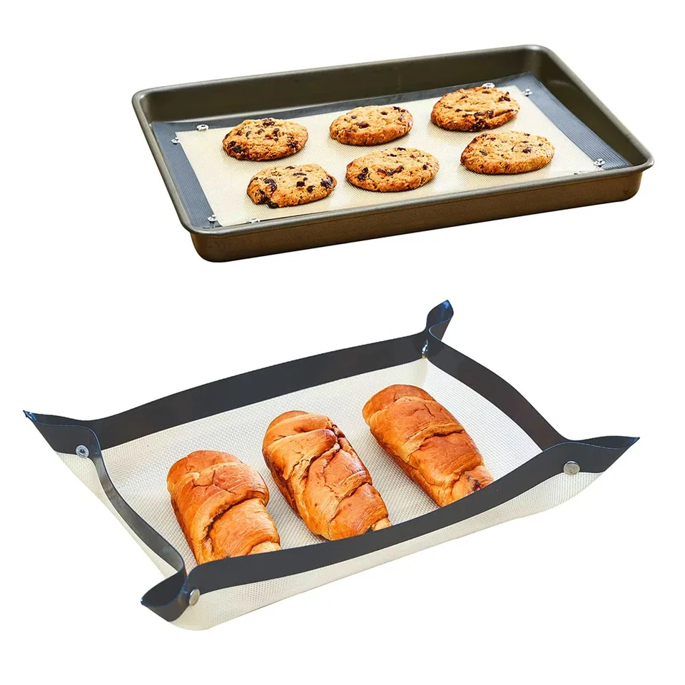 Silikónové pečenie Rat Domácnosť Netesný podnos cookie s gombíkom, ktorý nie je k dispozícii na pečenie, ktoré odolné voči pečeniu pečenia pečenia