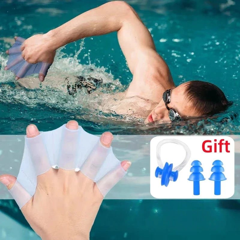 Silikónové plávanie plutvy plupper unisex plávanie bazén Profesionálny potápačský výcvik na ruka