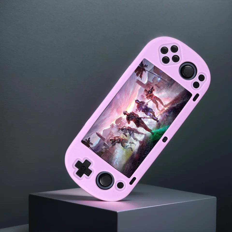 Silikónové puzdro Ochranné puzdro Anti-Scratch Protector Shell Ruckve s krytom ochrancu Lanyard pre Game Console Trimui Smart Pro Game Console