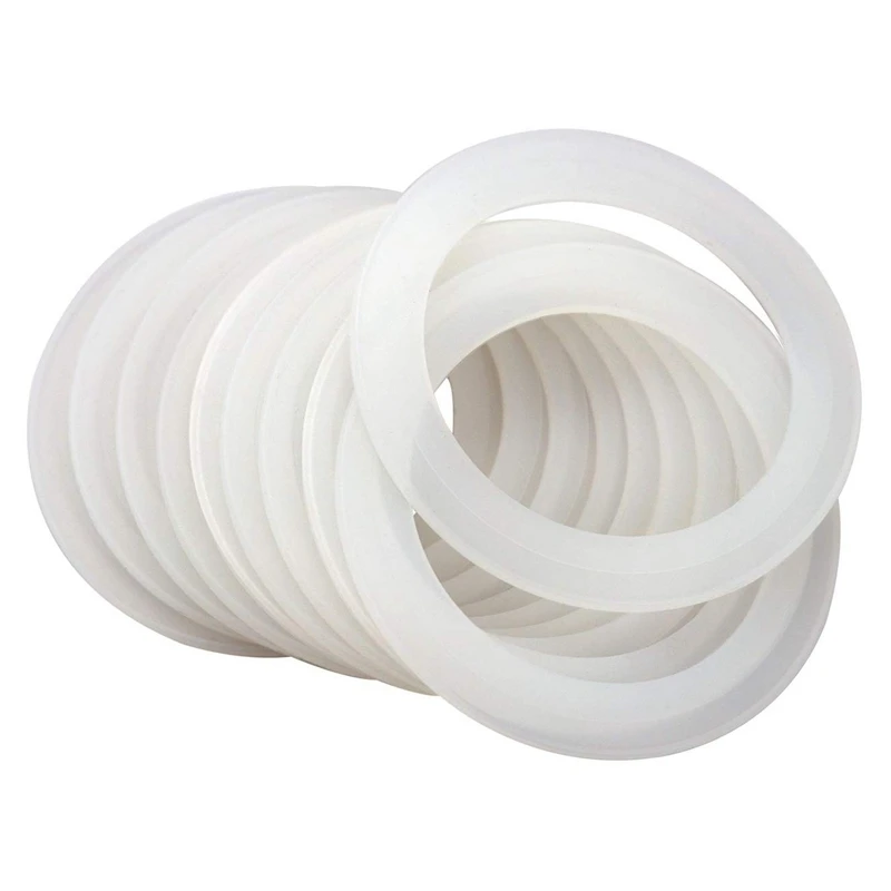 Silikónové tesniace krúžky Tesnenie pre viečka na murivo na uniknutí (24 balení, pravidelné ústa)