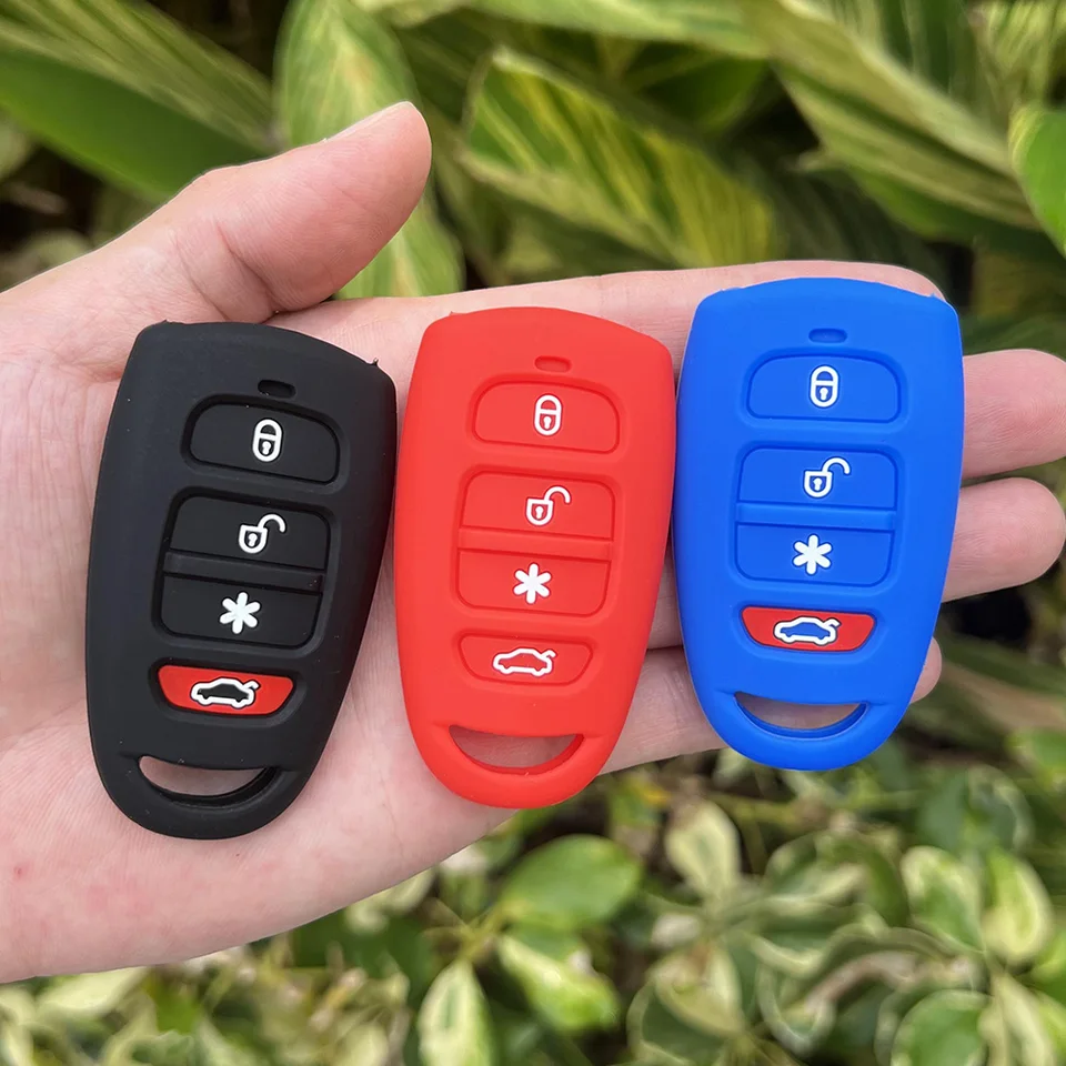 Silikónový automobil Kľúčový kryt pre prízvuk Hyundai Tucson pre Kia Sedona Mini van Sorento Carens Sonata 5 Držiak na tlačidlá kľúča