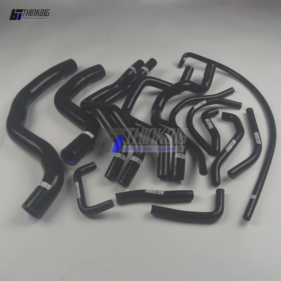 Silikónový chladič hadice pre 01-07 Mitsubishi Lancer EVO 7 8 9 CT9A 4G63T (15ks)