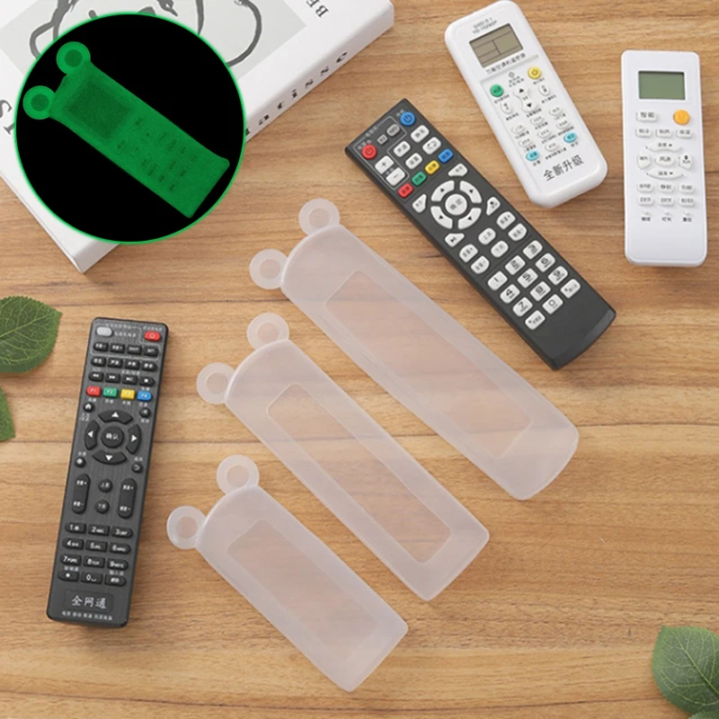 Silikónový diaľkový ovládací kryt Ochranný kryt klimatizáciu TV diaľkové ovládanie vodotesné puzdro medveď fluorescenčný fluorescenčný prachový kryt