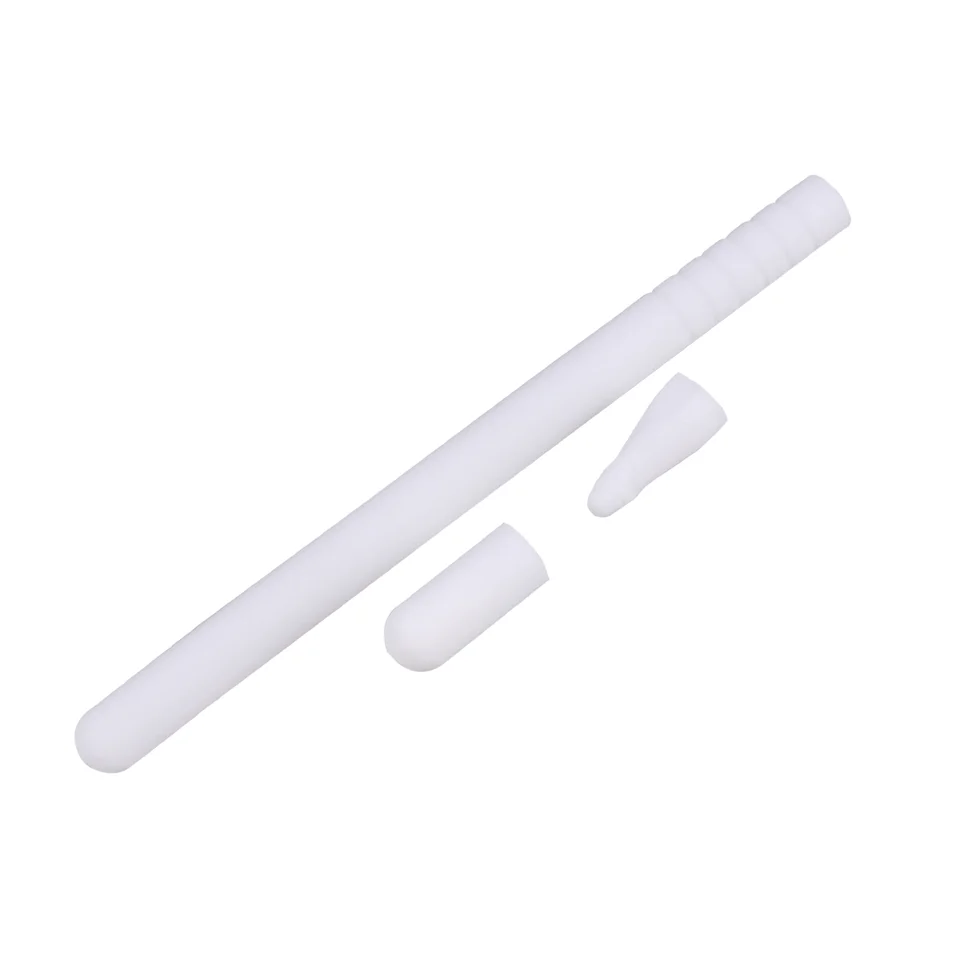 Silikónový dotykový obrazovkový pero Pen Pen Držiteľ Ochračný kryt kompatibilný pre Apple Pencil 2 (biely) Kryt pero pero
