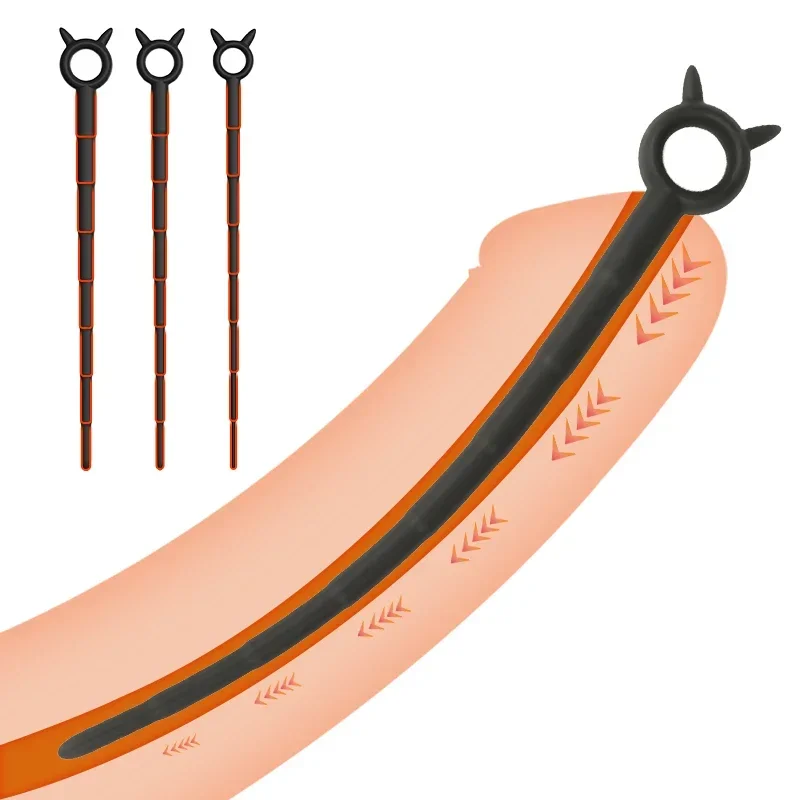 Silikónový konský očný palica Penis Plug UretRa Beadrs Beads Uretrálny stimulátor Znie to močová močová močová močová močová močová močová močová močová močová močová močka