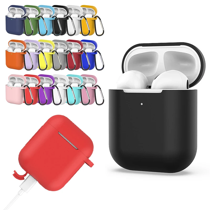 Silikónový kryt pre AirPods 1/2 luxusného bezdrôtového slúchadla Ochranný kryt kvapky Drôtené puzdro s príslušenstvom pre slúchadlá