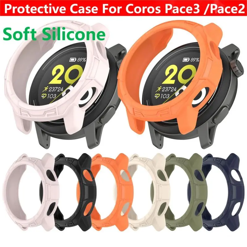 Silikónový kryt pre puzdro pre Coros Pace 3 /Pace 2 Smart Watch Slap Soft TPU Ochranný nárazník ochranca shell
