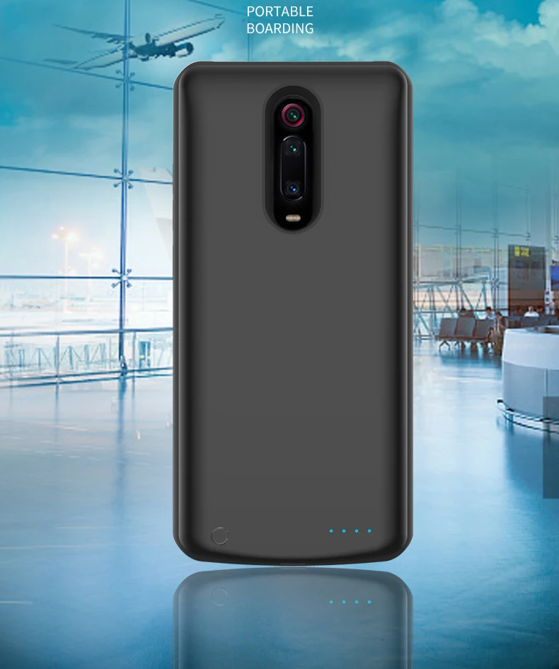Silikónový nárazový nabíjačku batérií pre nabíjačku Xiaomi Mi 9T Zálohovacia banka pre puzdro pre Xiaomi Mi 9T Pro Chat Cover Capa nabíjačku