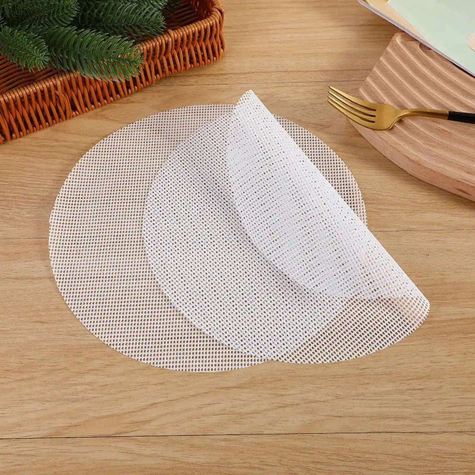 Silikónový parný parný parný papier papierová vložka Opätovné použiteľné okrúhle dim sum mesh nelepivé mriežkové podložka pre buchty