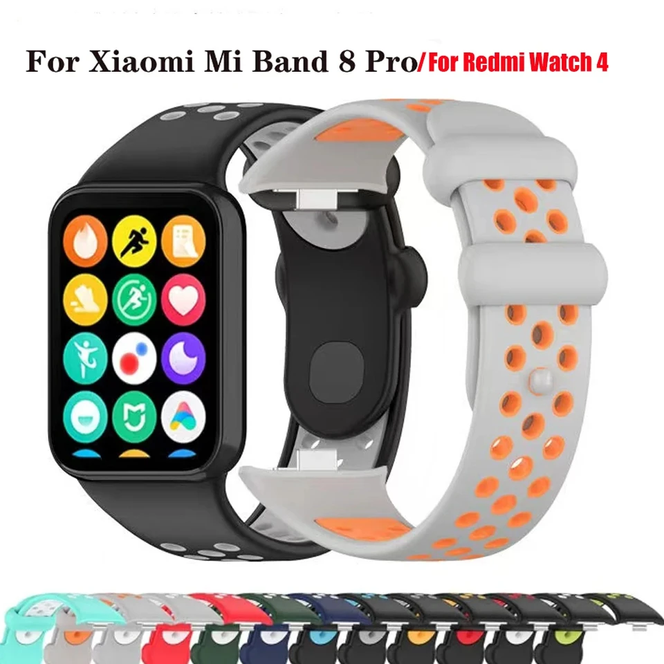 Silikónový priedušný remienok pre Redmi Watch 4 / Xiaomi Band 8 Pro Repament Bracelet Base Soft TPU On Watch4 WatchBand WristBand