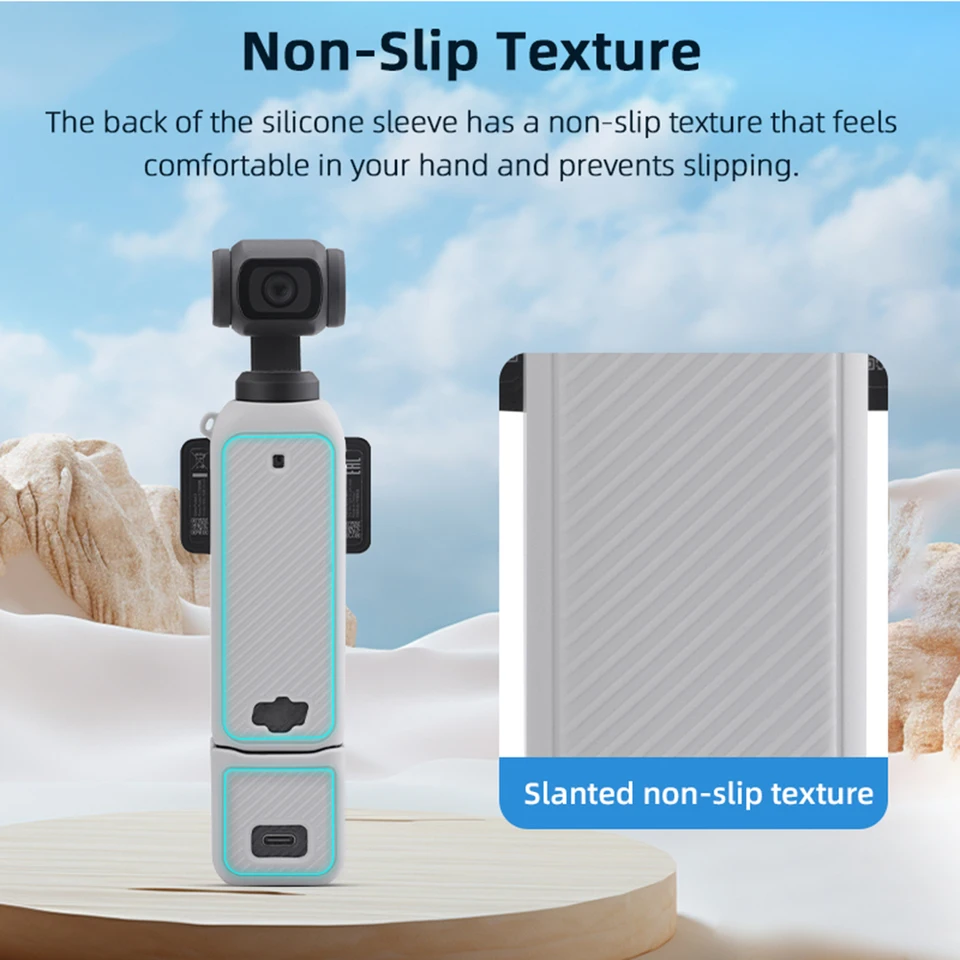 Silikónový puzdro Ochranná ručná kamera Protect Ochranná rukáv pre dji osmo vrecko 3 gimbal akčnú kameru