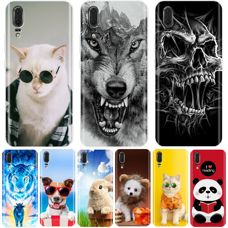 Silikónový puzdro pre Huawei P20 Plus Case P20 Pro Lite Shock odolný v oblasti ochrany Soft Soft TPU Zadný kryt pre Huawei P20 Lite Pro Telefón Case