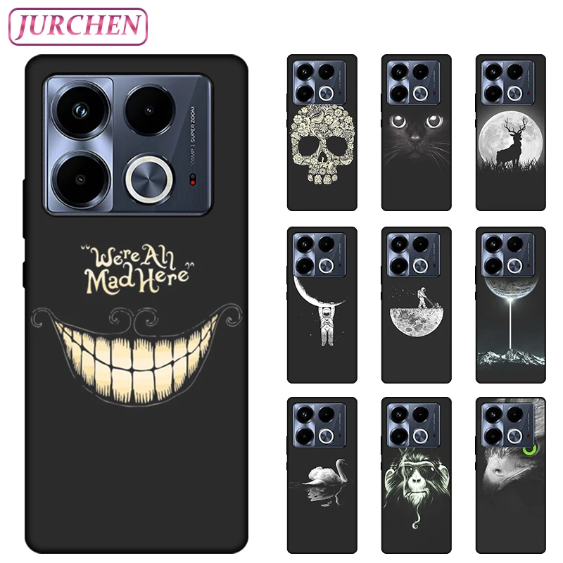 Silikónový puzdro TPU pre Infinix Poznámka 40 Roztomilý kryt karikatúry pre psov pre infinix note40 Pro 40Pro + Plus x6851 x6850 x6853
