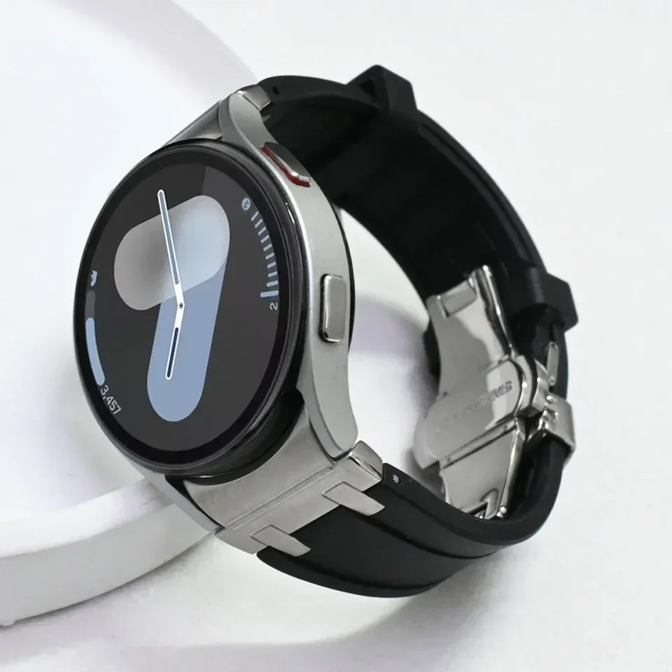 Silikónový pás pre Samsung Galaxy Watch 7 40 mm 44 mm 6 4 Classic 46 47 mm 42 43 mm 5 Pro 45mm WatchBand No Gaps Men Športový náramok