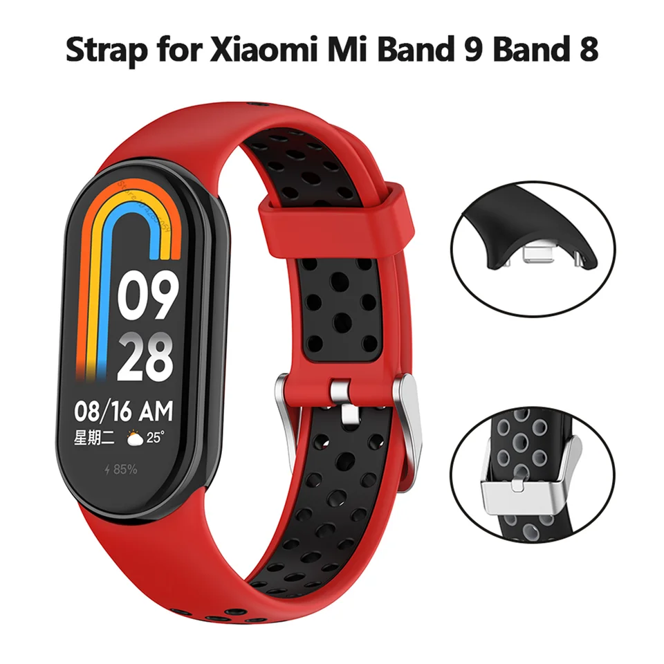 Silikónový remienok pre Xiaomi Mi Band 9 8 Smartwatch Sport Wristband Correa Accessories for Mi Band 8 9 8 NFC Náramok s náhradným náramkom