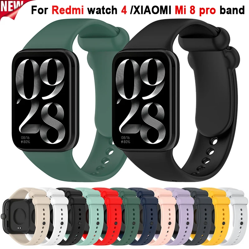 Silikónový remienok pre Xiaomi Redmi Watch4 Band Sport Replaceable Bracelet pre Xiaomi Mi 8 Pro Wristband Correa Smart WatchBand puzdro