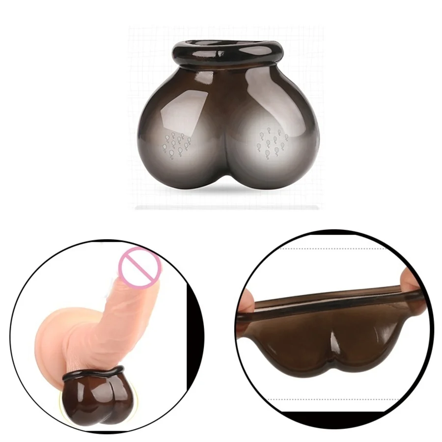 Silikónový skrot na rukávové nosidlá Sex Sex Hračky pre mužov Penis prsteň prsteň Bondage Čas oneskorenie muža masturbátora sex Sex Shop BDSM