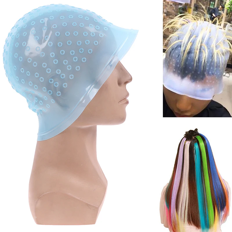 Silikónový styling vlasov sfarbenie čiapky + farbenie farby hák