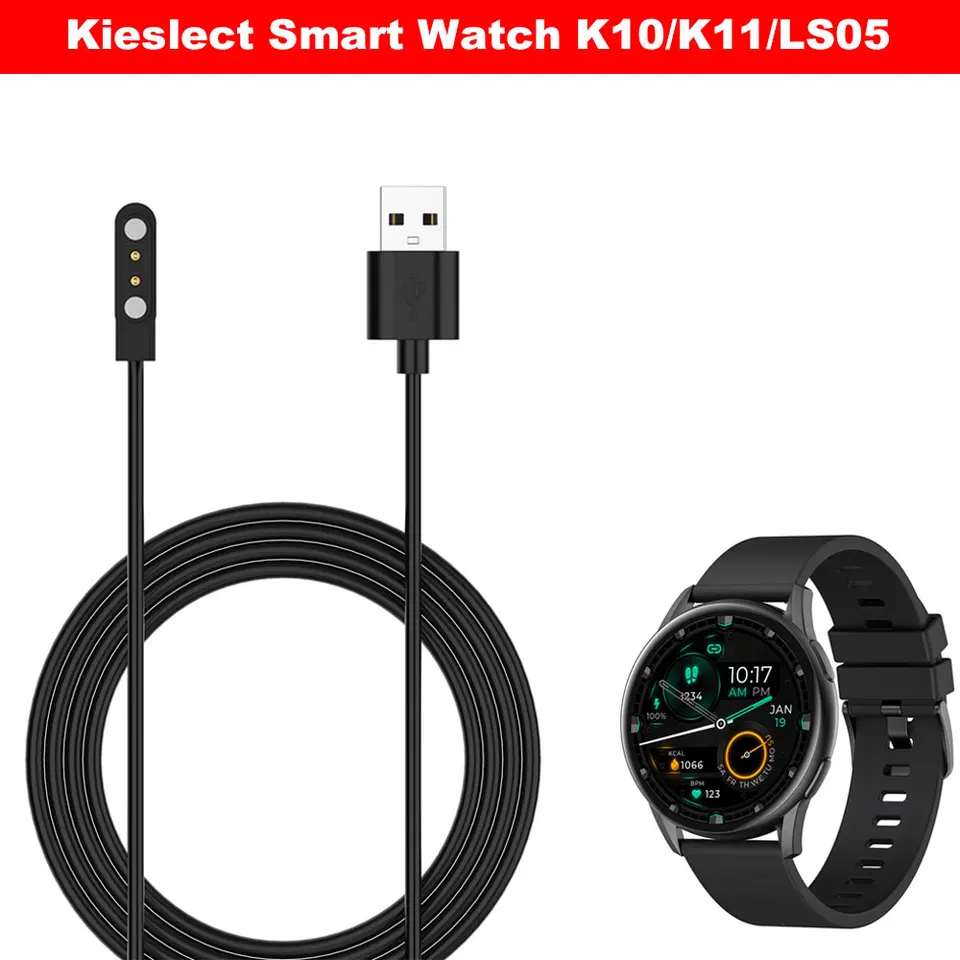 Silná magnetická nabíjačka káblová nabíjačka nabíjačku USB nabíjacie lano lano pre inteligentné hodinky Kieslect Watch K10 K11 Smartwatch